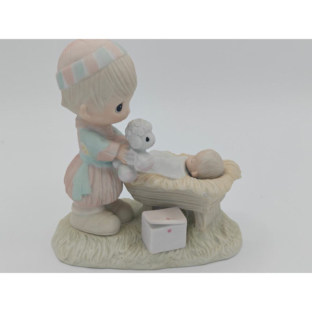 Precious Moments Christmas Is A Time To Share Figurine E-2802 1979 Enesco No Box